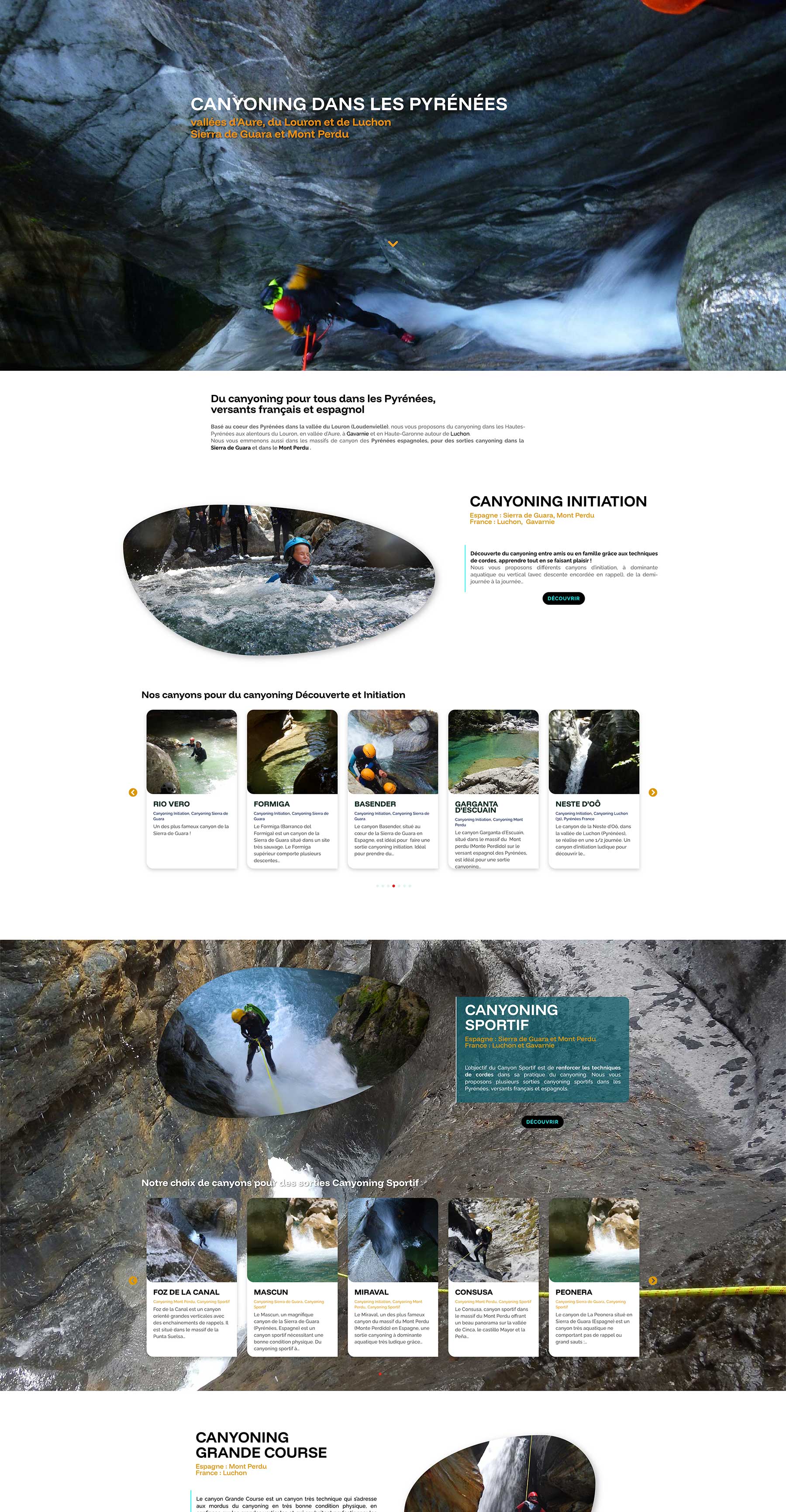 Accueil site randos-canyons-pyrenees.fr